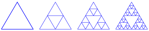 Построение треугольника Серпинского «в обратном направлении»